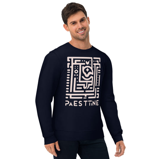FE041.2 - Unisex Bio-Pullover - Sweater - Sweatshirt - Free Palestine 3 - sandy logo